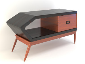 retro cupboard 9 3D Model