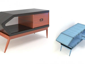 armario retro 9 Modelo 3D