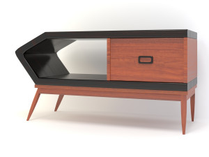 retro cupboard 9 3D 모델