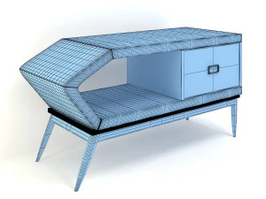 armario retro 9 Modelo 3D