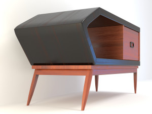 retro cupboard 9 3D 모델