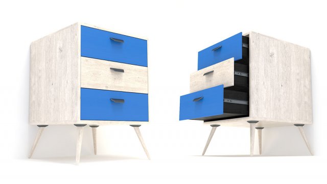 retro cupboard 11 3D मॉडल .c4d .max .obj .3ds .fbx .stl .blend 