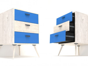 retro cupboard 11 3D Модель