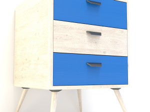 retro cupboard 11 3D मॉडल