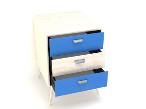 retro cupboard 11 3D मॉडल