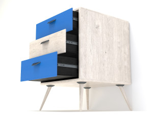 retro cupboard 11 3D मॉडल