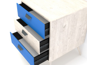 retro cupboard 11 3D मॉडल