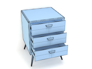 retro cupboard 11 3D मॉडल