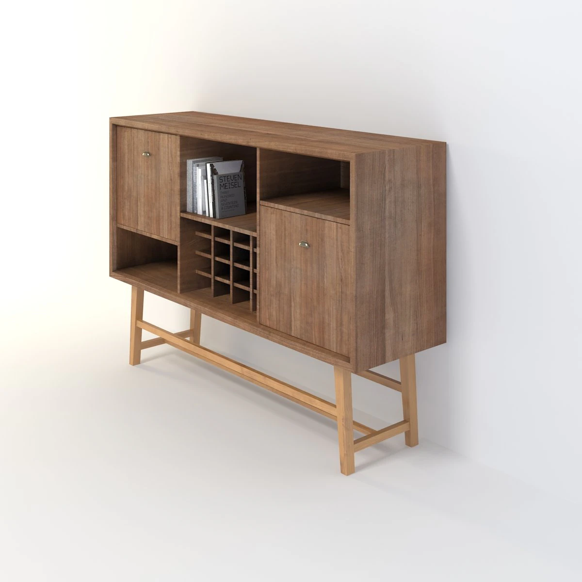retro closet 12 3D Model .c4d .max .obj .3ds .fbx .stl .blend 