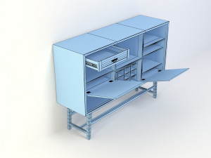retro closet 12 3D Modell