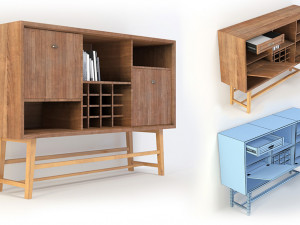 retro closet 12 3D Modell