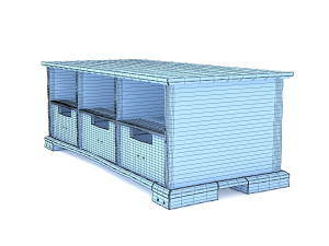 retro cupboard 13 3D 모델