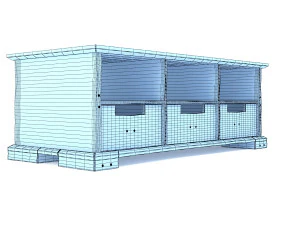 retro cupboard 13 3D Model