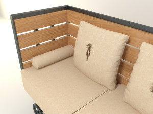 vintage couch 3D Model