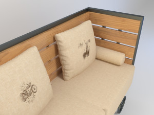 vintage couch 3D Model