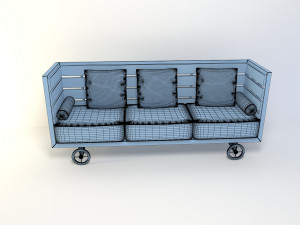vintage couch 3D Model
