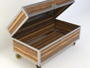 विंटेज टेबल बॉक्स 3D मॉडल