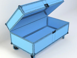 विंटेज टेबल बॉक्स 3D मॉडल