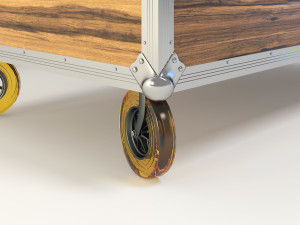 vintage table box 3D 모델