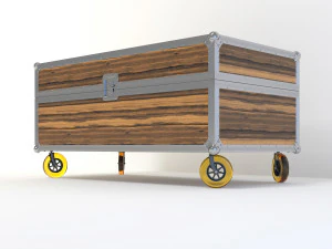 विंटेज टेबल बॉक्स 3D मॉडल