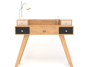 retro desk 3D Model