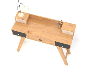 retro desk 3D Model