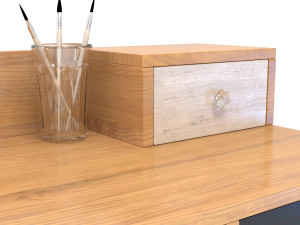 retro desk 3D Model