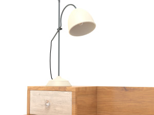 retro desk 3D Model