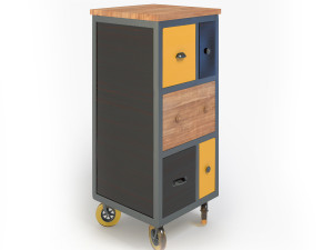 retro cupboard 3D Model