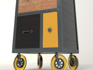 retro cupboard 3D Model