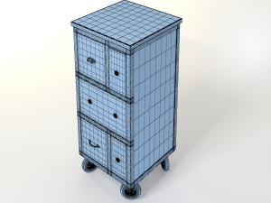 retro cupboard 3D Model