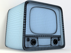 vintage tv Modelo 3D