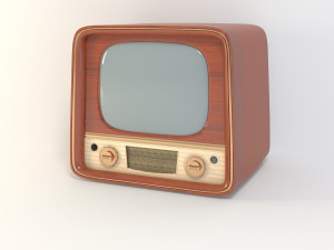 vintage tv Modelo 3D