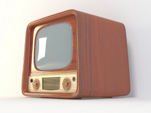 vintage tv Modelo 3D