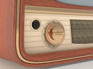 vintage tv Modelo 3D