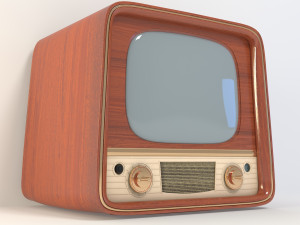 vintage tv Modelo 3D
