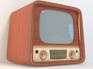 televis&atilde;o antiga Modelo 3D