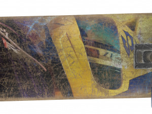 pbr old skateboard Modello 3D