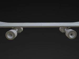 pbr old skateboard 3D Model