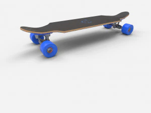 long board pbr textures 3D Model