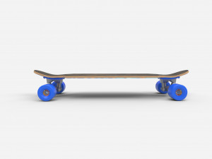 long board pbr textures 3D Модель