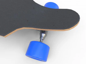long board pbr textures 3D Model