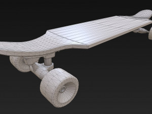 long board pbr textures 3D Модель