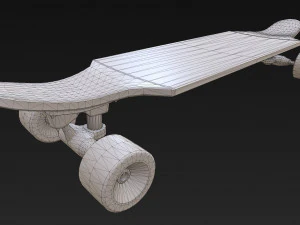 long board pbr textures 3D Model