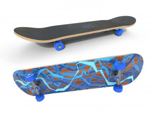 new skate board pbr textures 3D Model