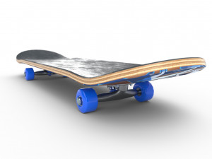 new skate board pbr textures 3D Модель