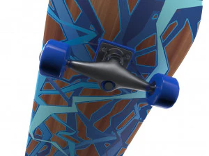 new skate board pbr textures 3D Model