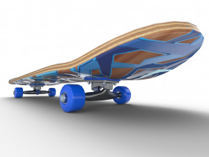 new skate board pbr textures 3D Модель