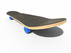 new skate board pbr textures 3D Модель