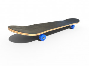 new skate board pbr textures 3D Модель